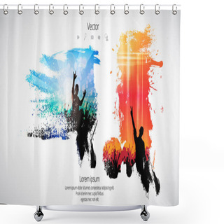 Personality  Party Poster Illustration  Shower Curtains