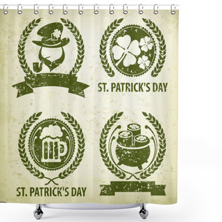Personality  St. Patrick. S Day Symbols Grange Shower Curtains