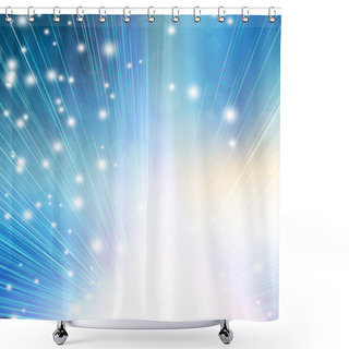 Personality  Abstract Background With Flashes And Rays Shower Curtains