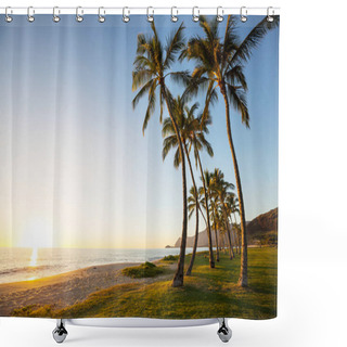 Personality  Beautiful Landscapes In Oahu Island, Hawaii Shower Curtains