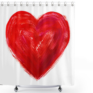 Personality  Watercolor Heart. Concept - Love, Relationship, Art, Painting Shower Curtains