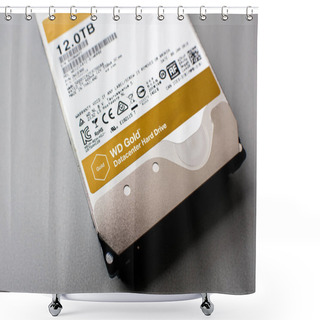 Personality  Western Digital Gold HDD Disk Drive 12 Tb Detail Of Shower Curtains