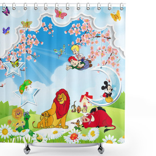 Personality  For Children Shower Curtains