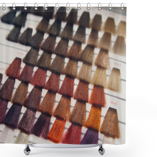 Personality  Palette Of Various Patterns Of Colored Hair Shower Curtains