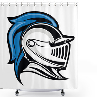 Personality  Medieval Knight Shower Curtains