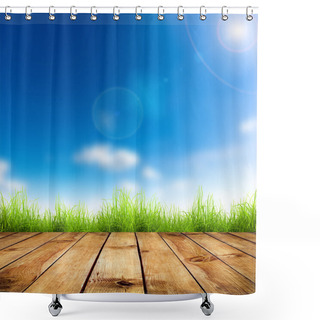 Personality  Grass Shower Curtains