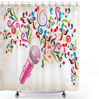 Personality  Creative Voice Shower Curtains