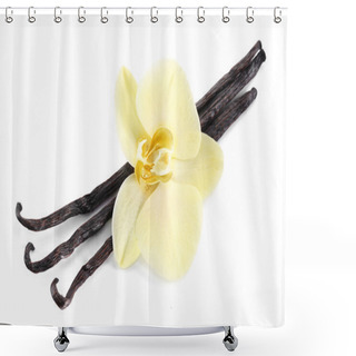 Personality  Vanilla Sticks With A Flower. Shower Curtains