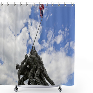 Personality  US Marine Corps War Memorial Shower Curtains