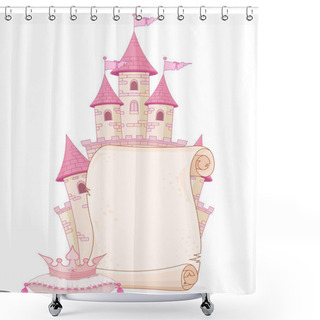 Personality  Fairy Tale Theme Parchment Shower Curtains