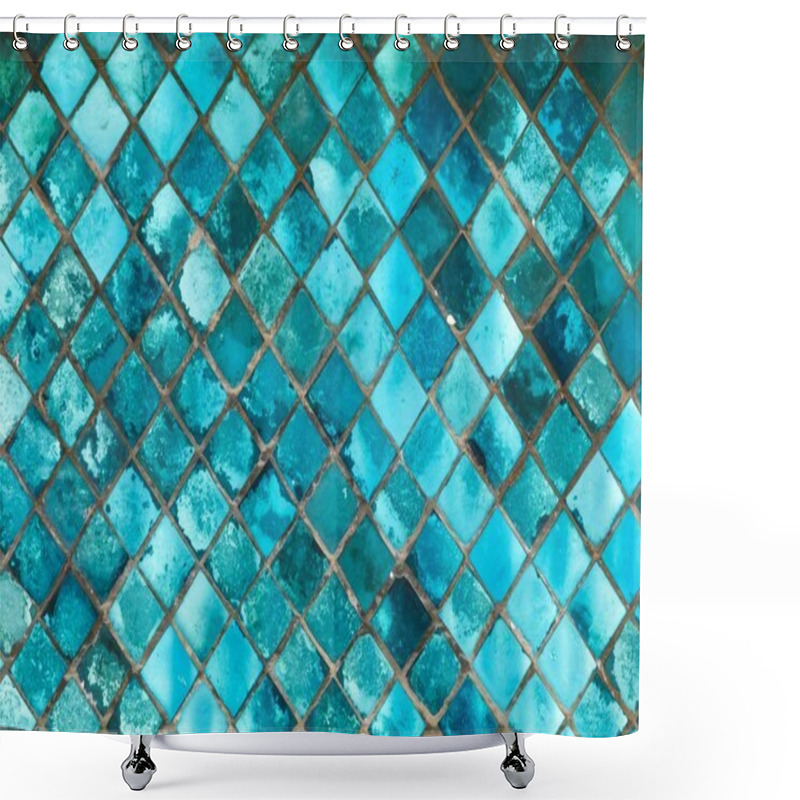 Personality  glass mosaic shower curtains