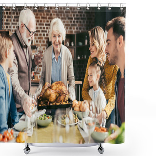 Personality  Thanksgiving Shower Curtains