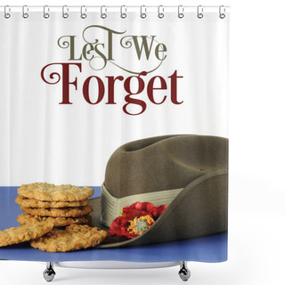 Personality  Anzac Day Shower Curtains