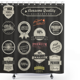 Personality  Premium Quality Labels Shower Curtains
