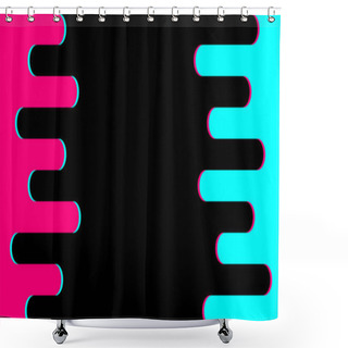 Personality  Colored Modern Background In The Style Of The Social Network. Digital Background. Stream Cover. Social Media Concept. Vector Illustration. EPS10 Shower Curtains