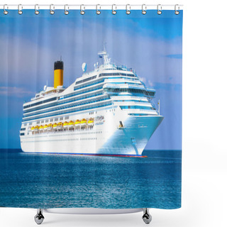 Personality  Cruise Liner Shower Curtains
