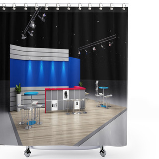 Personality  Exhibition Booth Shower Curtains