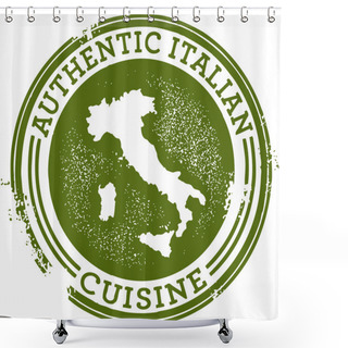 Personality  Authentic Italian Food Shower Curtains