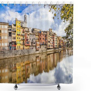 Personality  Pictorial Girona Town , Spain Shower Curtains