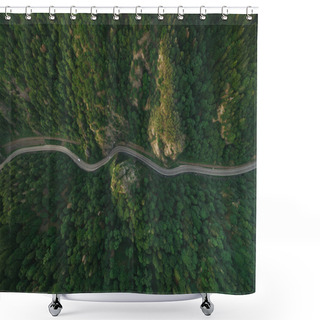 Personality  Mountain Road Shower Curtains