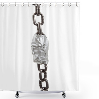 Personality  Chain And Duct Tape Shower Curtains