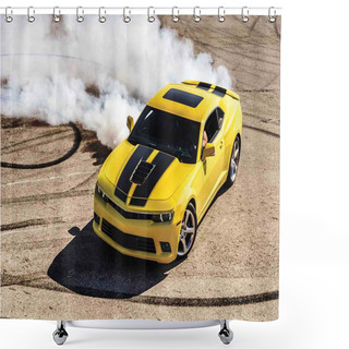 Personalise  Racer Speedy Sports Car Shower Curtains