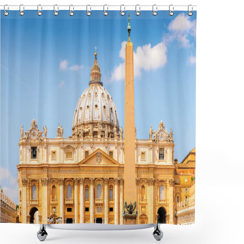 Personalise  Historic St. Peter's Photo shower curtains