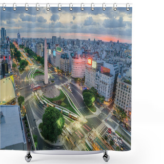 Personalise  Buenos Aires Urban View Shower Curtains