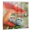 Enchanted Forest Shower Curtain Set Cartoon Fairy Tale Mushroom Wonderland Decor Home Bathroom Bathtub Curtains Durable Waterproof Washable