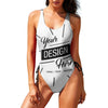Customizable One-Piece Swimsuits Women's Ruched High Cut One Piece Swimsuit Tummy Control Bathing Suit